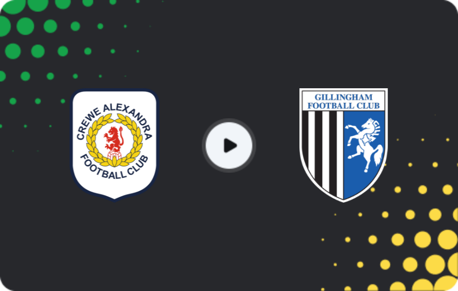 Where to watch Crewe Alexandra — Gillingham, League Two, 14.02.2026