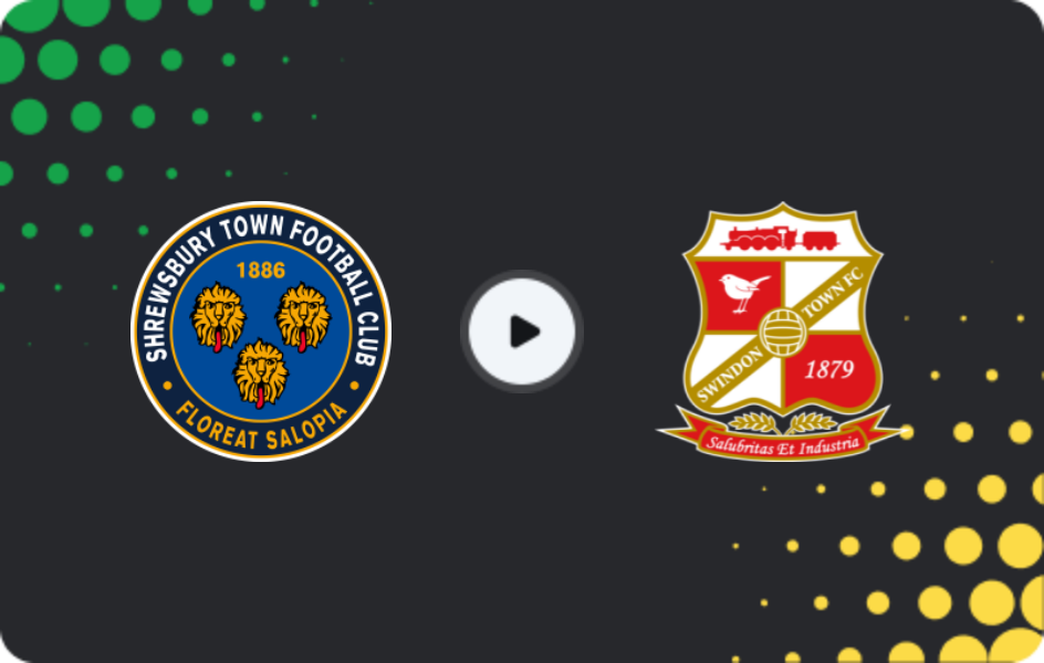 Where to watch Shrewsbury Town — Swindon Town, League Two, 14.02.2026
