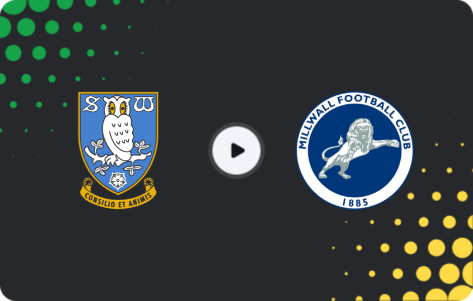 Where to watch Sheffield Wednesday — Millwall, Championship, 14.02.2026