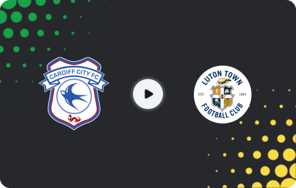 Where to watch Cardiff City — Luton Town, League One, 14.02.2026