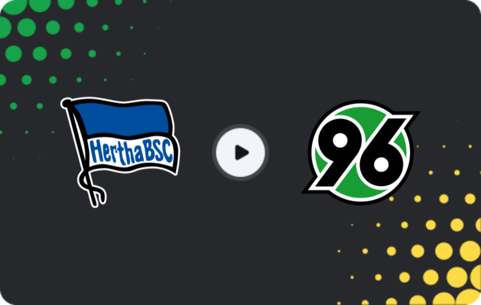 Where to watch Hertha — Hannover, 2. Bundesliga, 14.02.2026