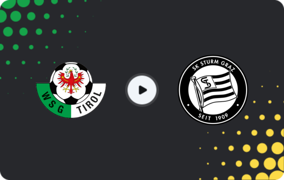 Where to watch WSG Tirol — Sturm Graz, Bundesliga, 14.02.2026