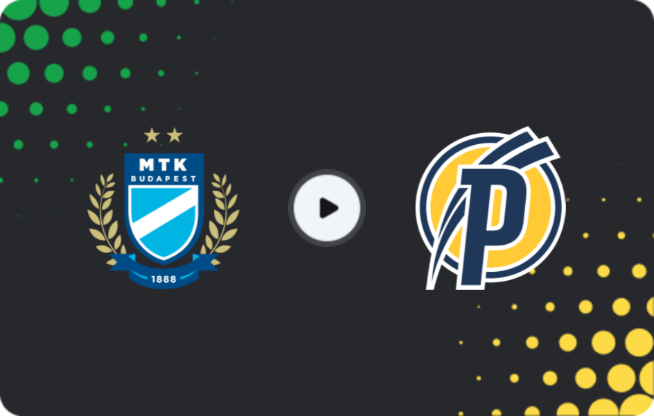 Where to watch MTK Budapest — Puskas Academy, NB I, 14.02.2026