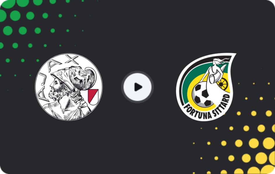 Where to watch Ajax — Fortuna Sittard, Eredivisie, 14.02.2026