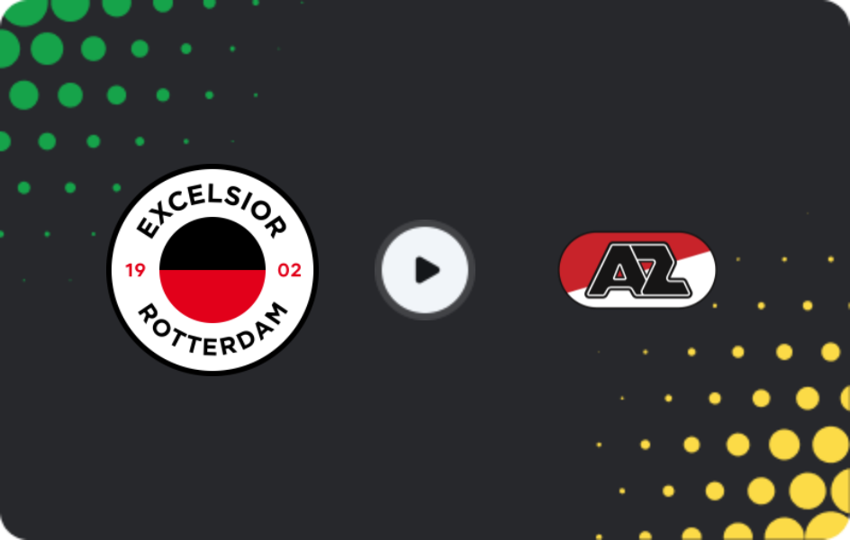 Where to watch Excelsior — AZ Alkmaar, Eredivisie, 14.02.2026