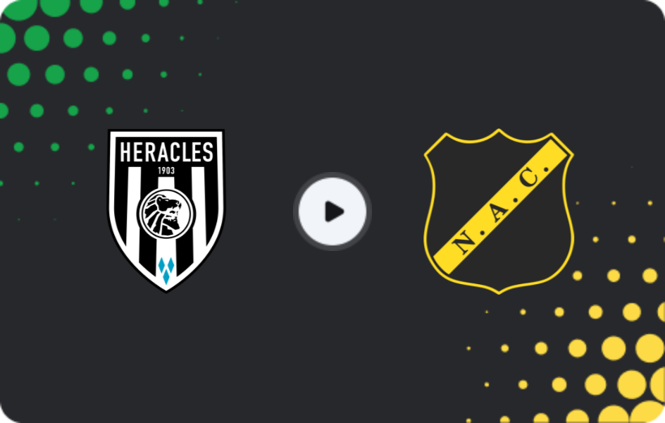 Where to watch Heracles — NAC Breda, Eredivisie, 14.02.2026