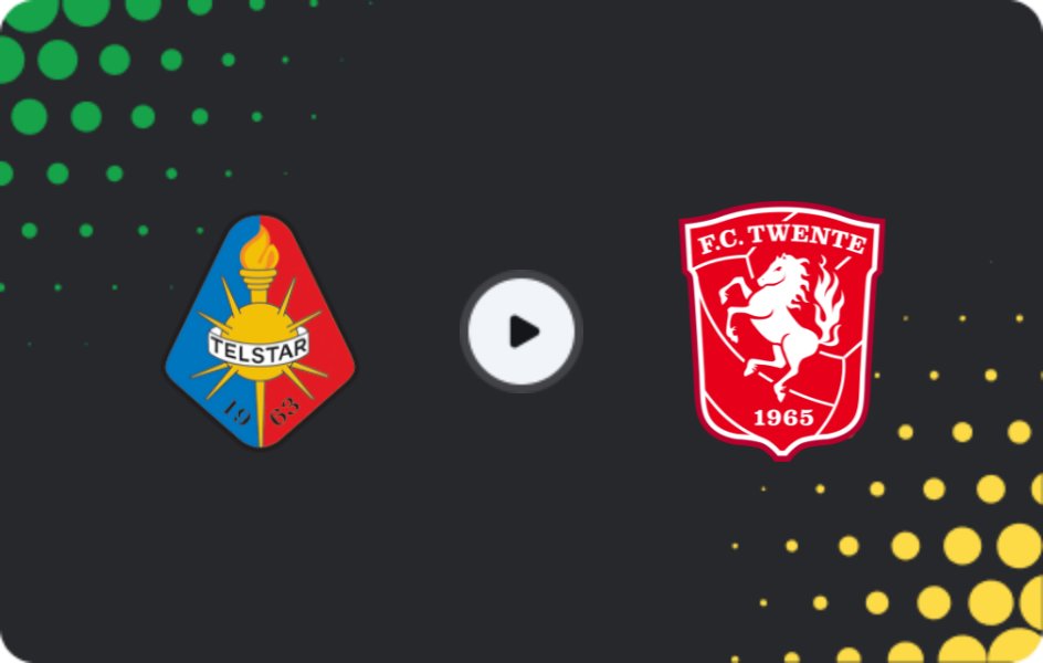 Where to watch Telstar — Twente, Eredivisie, 15.02.2026