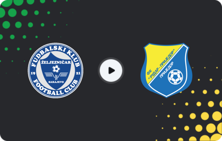 Where to watch Zeljeznicar Sarajevo — Rudar Prijedor, Premijer Liga, 14.02.2026