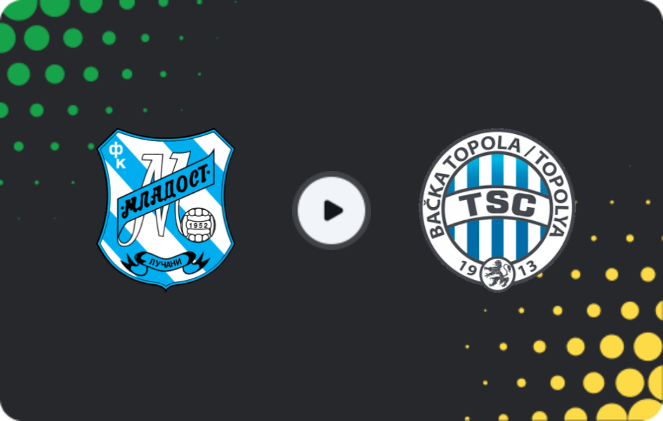 Where to watch Mladost Lucani — Backa Topola, Super Liga, 14.02.2026