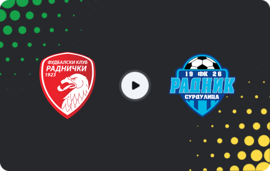 Where to watch Radnicki 1923 — Radnik Surdulica, Super Liga, 14.02.2026