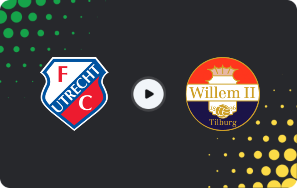 Where to watch Jong Utrecht — Willem II, Eerste Divisie, 16.02.2026