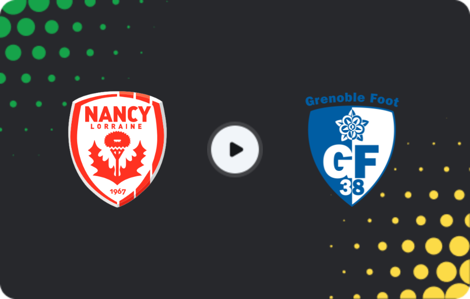 Where to watch Nancy — Grenoble, Ligue 2, 20.02.2026
