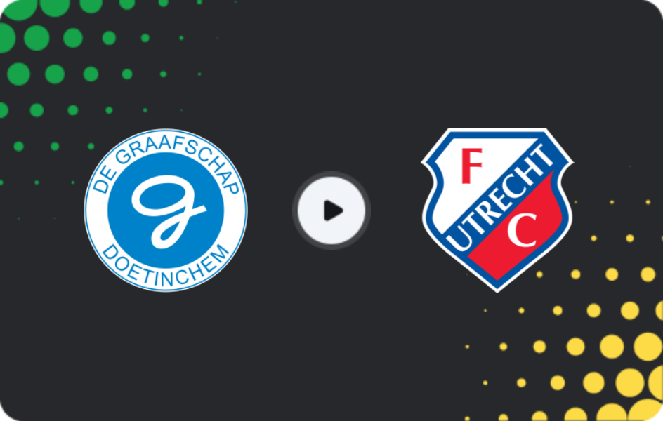 Where to watch De Graafschap — Jong Utrecht, Eerste Divisie, 20.02.2026