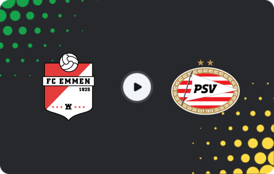 Where to watch Emmen — Jong PSV, Eerste Divisie, 20.02.2026