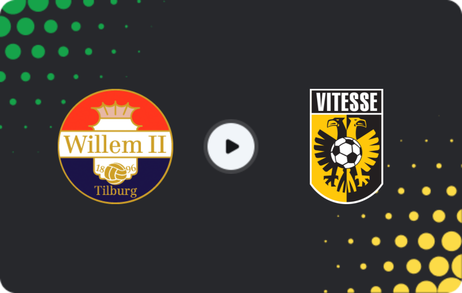Where to watch Willem II — Vitesse, Eerste Divisie, 20.02.2026