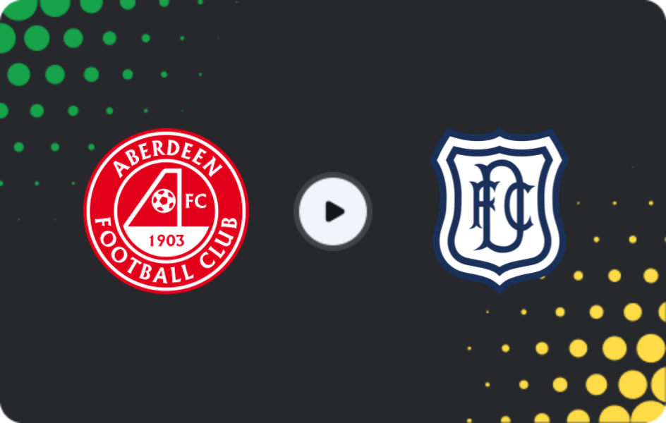 Where to watch Aberdeen — Dundee FC, Premiership, 21.02.2026