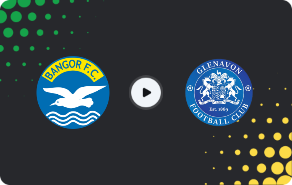 Where to watch Bangor — Glenavon FC, Premiership, 21.02.2026