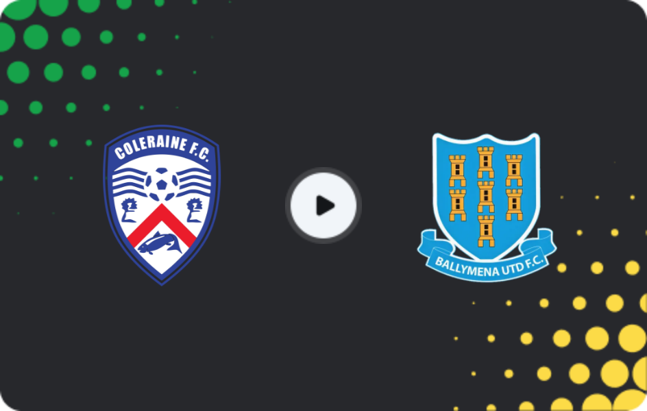 Where to watch Coleraine FC — Ballymena United, Premiership, 20.02.2026