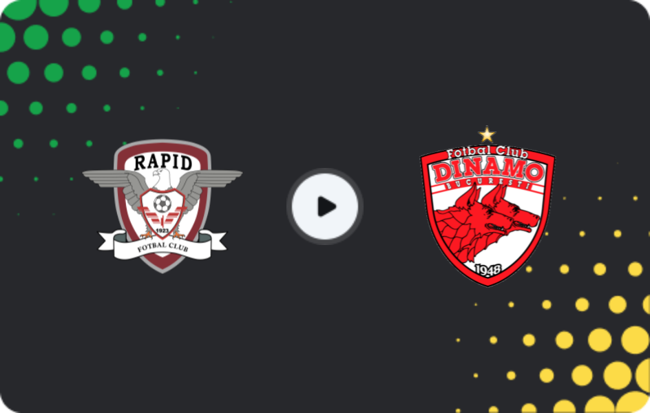 Where to watch Rapid Bucuresti — Dinamo Bucuresti, Liga I, 21.02.2026