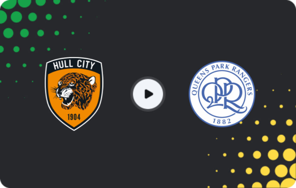 Where to watch Hull City — QPR, Championship, 21.02.2026