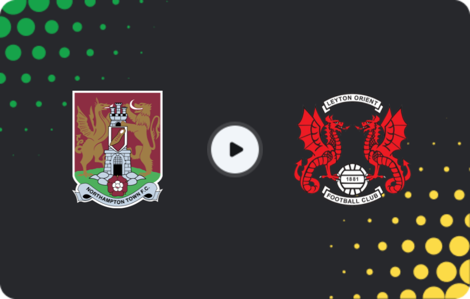 Where to watch Northampton — Leyton Orient, League One, 21.02.2026