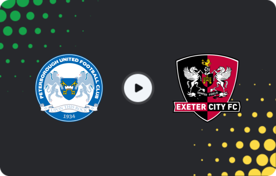 Where to watch Peterborough — Exeter City, League One, 21.02.2026