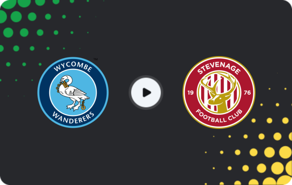 Where to watch Wycombe — Stevenage, League One, 21.02.2026