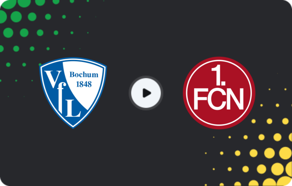 Where to watch Bochum — Nürnberg, 2. Bundesliga, 20.02.2026
