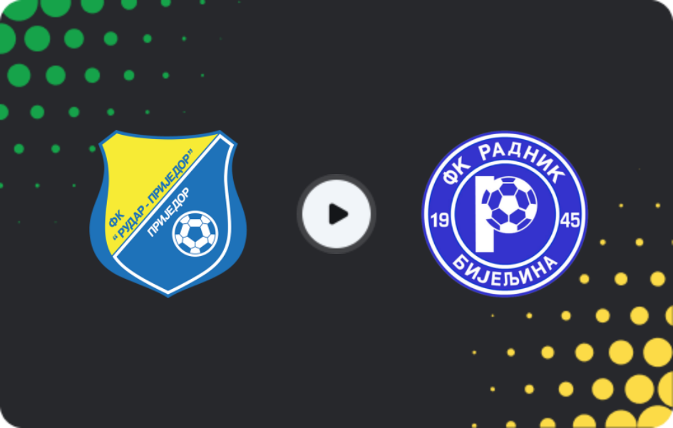 Where to watch Rudar Prijedor — Radnik Bijeljina, Premijer Liga, 21.02.2026