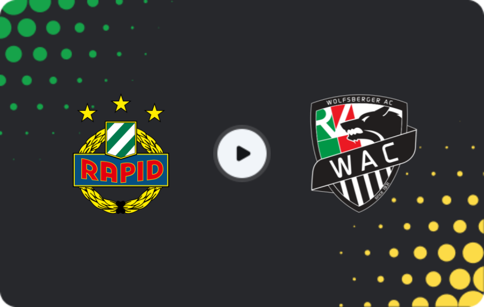 Where to watch Rapid Vienna — Wolfsberger, Bundesliga, 21.02.2026