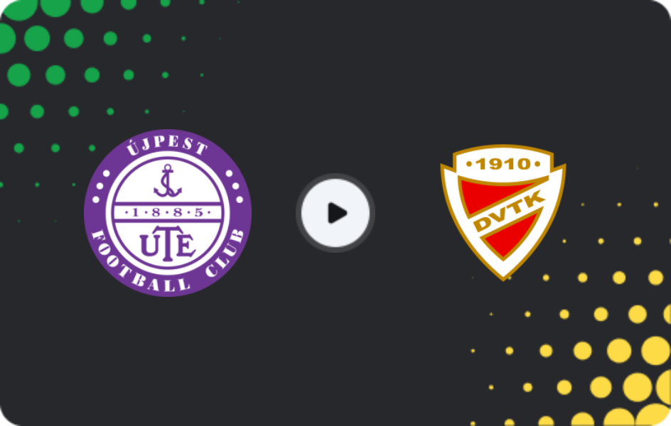 Where to watch Ujpest — Diosgyori, NB I, 21.02.2026