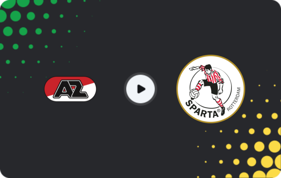 Where to watch AZ Alkmaar — Sparta Rotterdam, Eredivisie, 22.02.2026