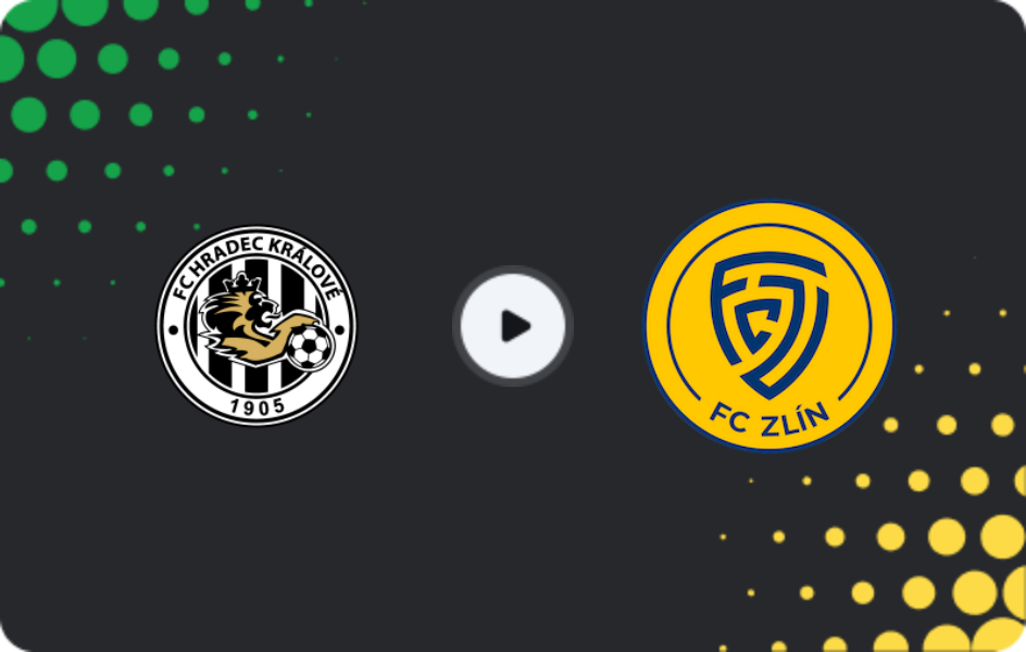 Where to watch Hradec Králové — Zlin, First Liga, 21.02.2026