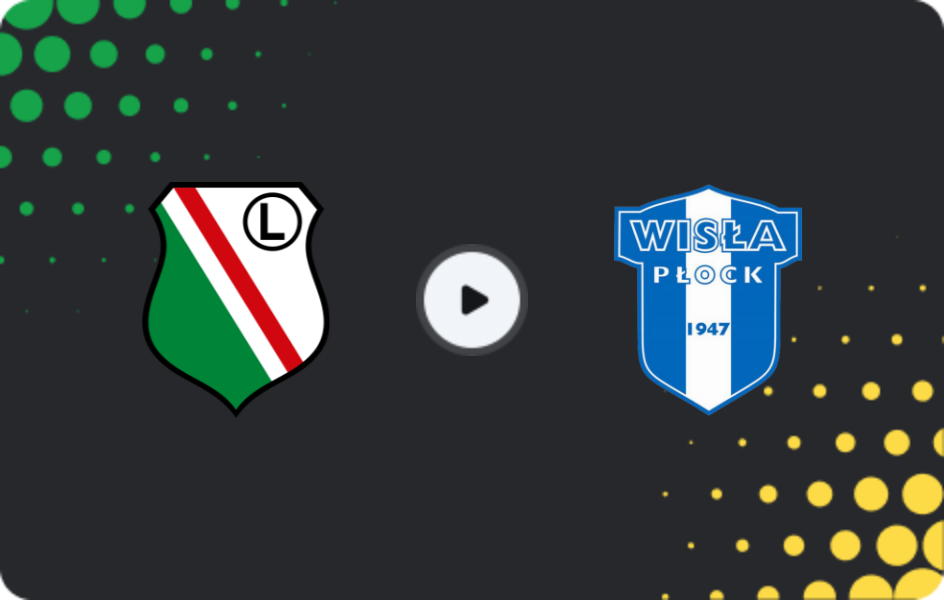 Where to watch Legia Warszawa — Wisla Plock, Ekstraklasa, 21.02.2026