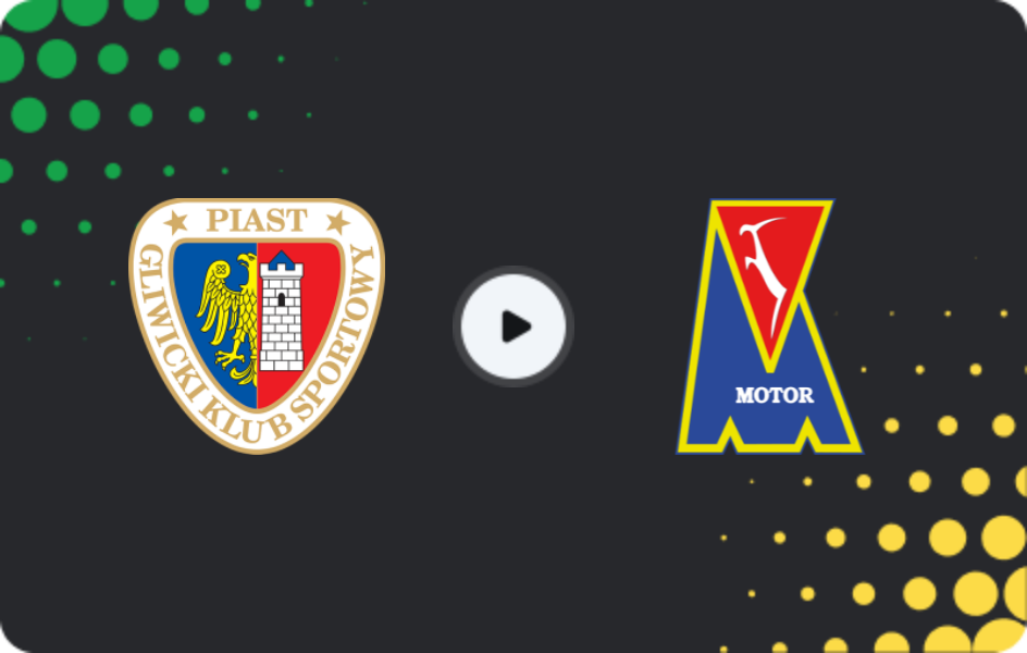 Where to watch Piast Gliwice — Motor Lublin, Ekstraklasa, 21.02.2026