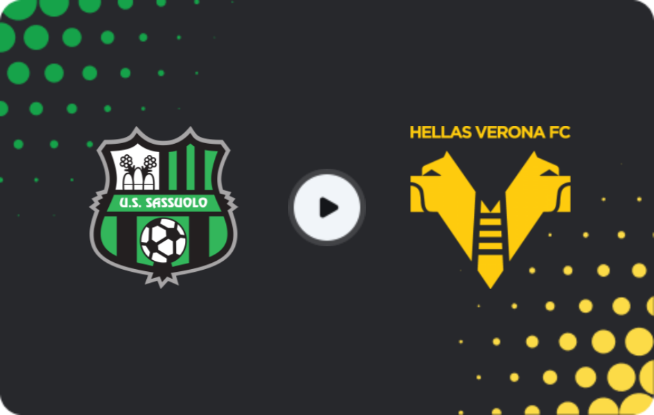 Where to watch Sassuolo — Verona, Serie A, 22.02.2026