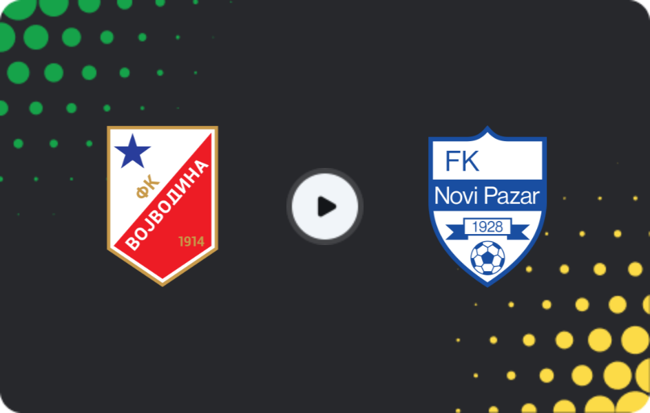Where to watch Vojvodina — Novi Pazar, Super Liga, 21.02.2026