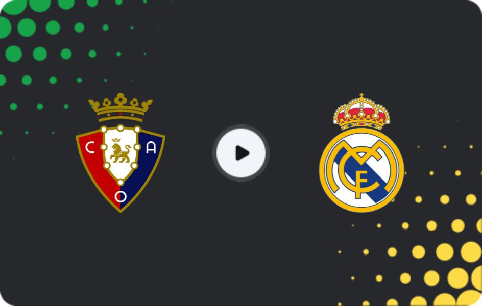 Where to watch Osasuna — Real Madrid, La Liga, 22.02.2026