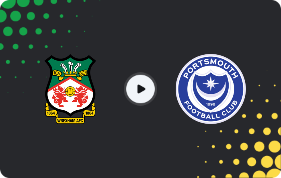 Where to watch Wrexham — Portsmouth, Championship, 24.02.2026