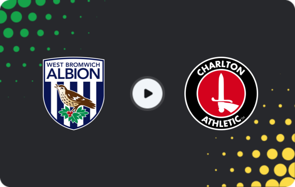 Where to watch West Bromwich — Charlton Athletic, Championship, 24.02.2026