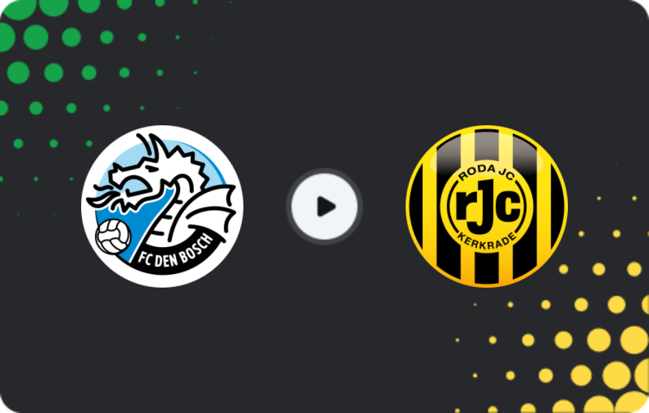 Where to watch Den Bosch — Roda, Eerste Divisie, 27.02.2026