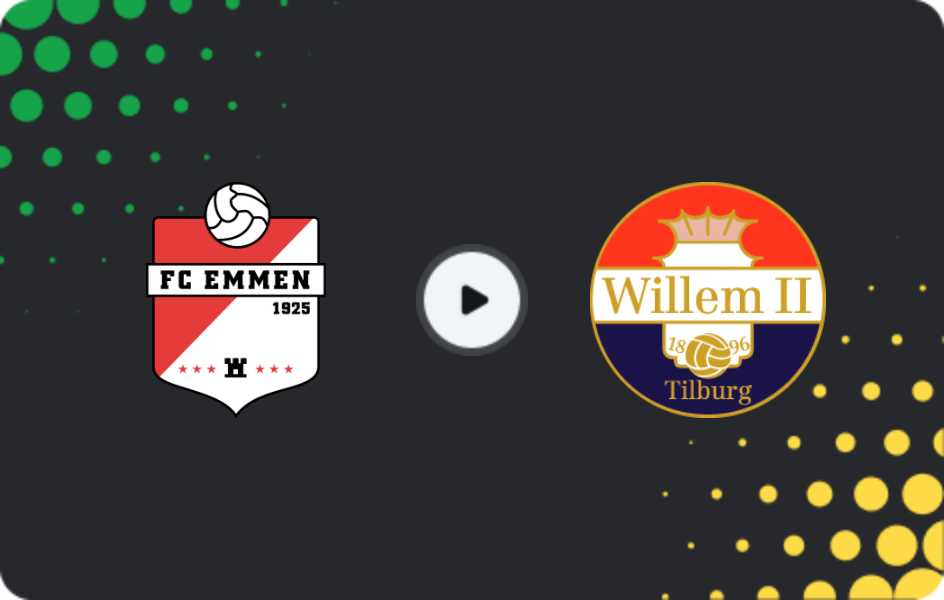 Where to watch Emmen — Willem II, Eerste Divisie, 27.02.2026