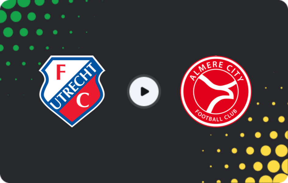 Where to watch Jong Utrecht — Almere City FC, Eerste Divisie, 27.02.2026