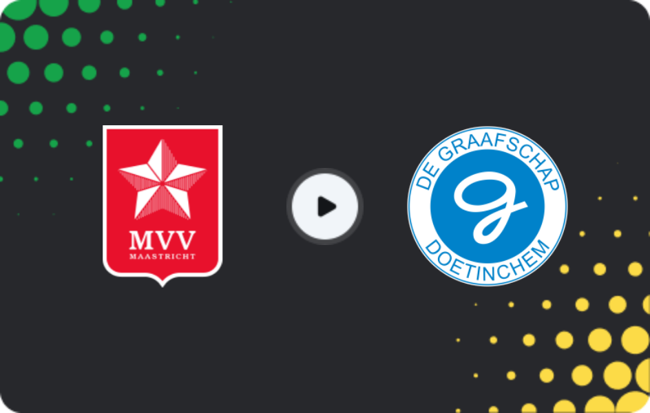 Where to watch MVV — De Graafschap, Eerste Divisie, 27.02.2026