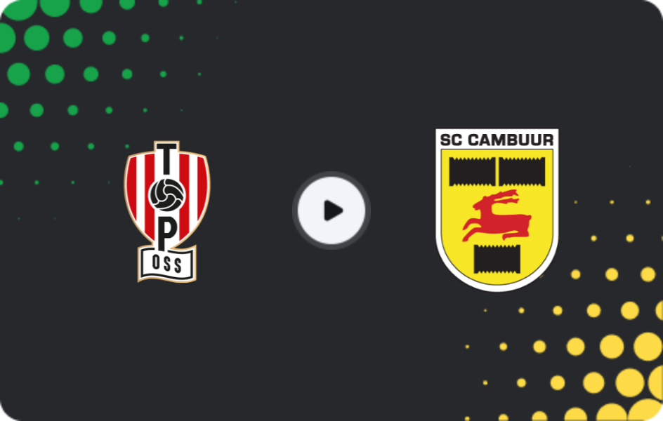Where to watch TOP Oss — Cambuur, Eerste Divisie, 27.02.2026