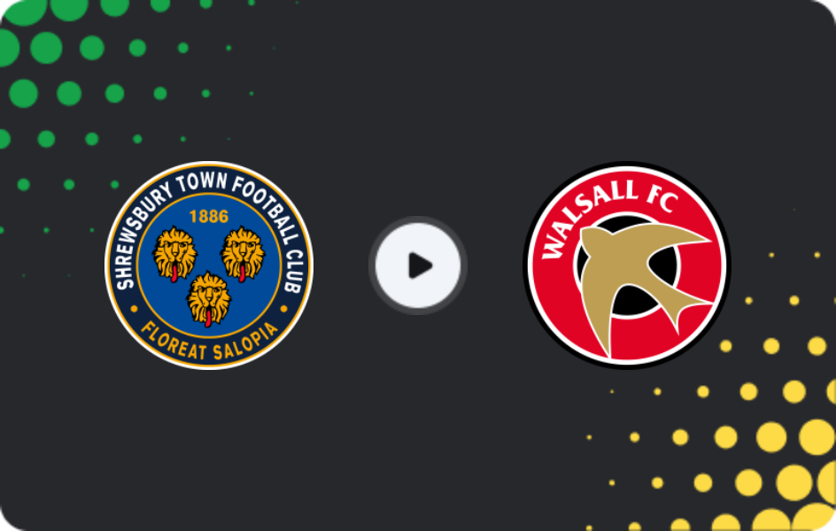 Where to watch Shrewsbury Town — Walsall, League Two, 28.02.2026