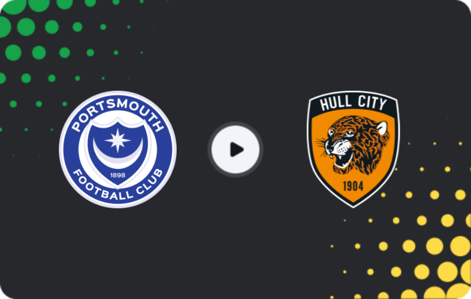 Where to watch Portsmouth — Hull City, Championship, 28.02.2026