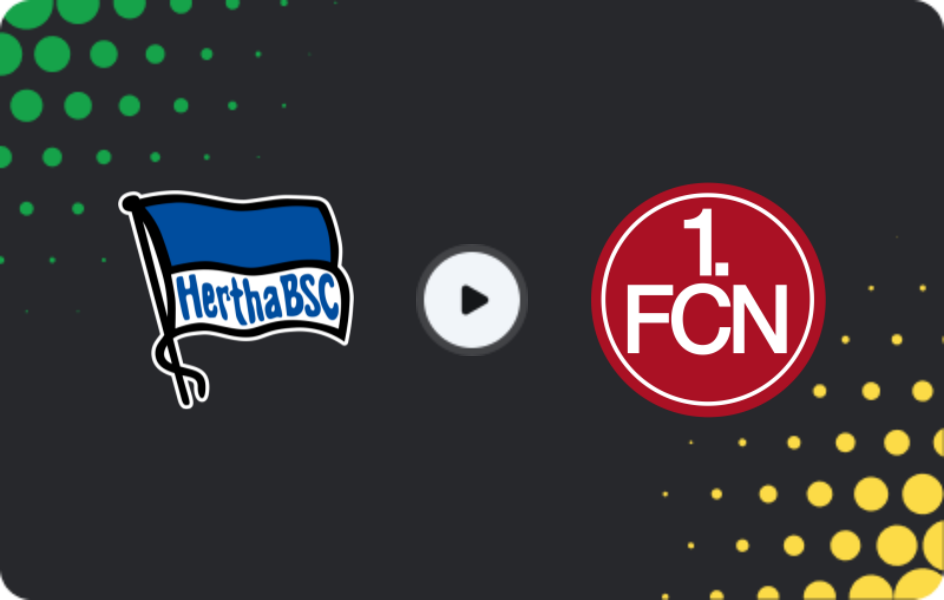 Where to watch Hertha — Nürnberg, 2. Bundesliga, 01.03.2026