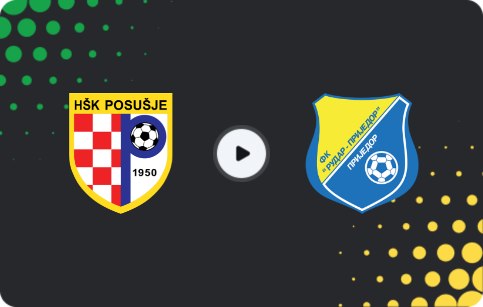 Where to watch Posušje — Rudar Prijedor, Premijer Liga, 28.02.2026