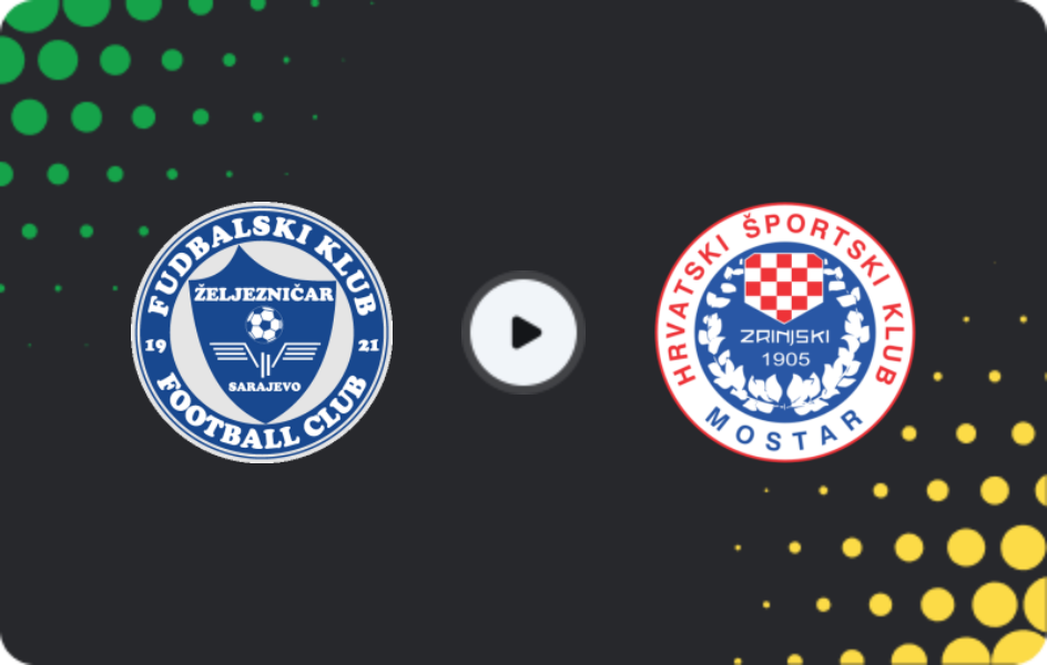 Where to watch Zeljeznicar Sarajevo — Zrinjski, Premijer Liga, 28.02.2026